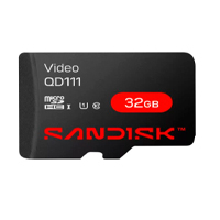 SANDISK SDSDQAS4-032G-BP - MEMORIA SANDISK VIDEO SC QD111 MICRO SDHC 32GB VIDEOVIGILANCIA 24/7 CLASE 10 U1 LECT 100MB/S ESC 20M
