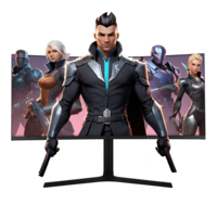 GAME FACTOR MG802 - MONITOR GAME FACTOR MG802 34 ULTRA WIDE QUAD HD, CURVO 1500R, 180HZ, 1MS, 2XDP, 2XHDMI NEGRO