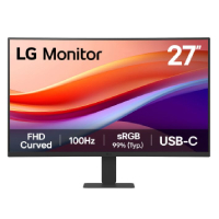 LG 27U421A - MONITOR PC LG 27U421A-B CURVO FHD 27 PULG,USB-C,PANEL VA,100HZ,TR 5MS(GTG),RESOL 1920X1080,ASP 16:9,