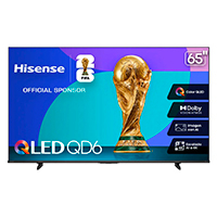 HISENSE 65QD6QV - TELEVISION 65 PULGADAS QLED HISENSE 65QD6QV SMART VIDAA TV, UHD 4K, DOLBY VISION, DOLBY ATMOS, WIFI