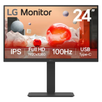 LG 24BA750 - MONITOR PC LG B2B 24BA750-B FHD 24 IPS,USB-C Y RJ45,1920X1080,100HZ,16:9,BRILLO 250CD/M2,SRGB99%,TR5