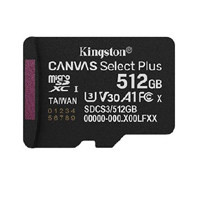 [SDCS3/512GBSP] KINGSTON SDCS3/512GBSP - MEMORIA FLASH MICRO SD KINGSTON SDXC CANVAS SELECT PLUS 512GB 150MB/S UHS-I U3 V30 SIN/ADAPTADOR (SD