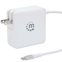 MANHATTAN 180245 - CARGADOR/MANHATTAN/180245/CARGADOR DE ENERGÍA PD CON CABLE USB-C INTEGRADO  60 W