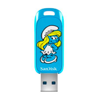 SANDISK SDCZIS-256G-G46 - MEMORIA SANDISK 256GB USB 3.2 SMURFS PITUFINA LECTURA 130MB/S SDCZIS-256G-G46