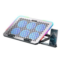 ACTECK AC-940771 - BASE ENFRIADORA ACTECK FROOST RAW BE630 / 15.6 PULG / 6 VENTILADORES / 2X USB 2.0 / AJUSTABLE 8 NIVE