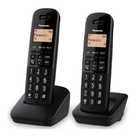 PANASONIC KX-TGB312MEB - TELEFONO PANASONIC KX-TGB312MEB / TELEFONO DECT 6.0, BLOQUEO DE LLAMADAS, 2 AURICULARES INALAMBRICOS