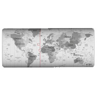 ACTECK AC-941044 - MOUSE PAD XL ACTECK FLOW WORLD MT494W / TELA + GOMA / DISEÑO MUNDO / ALTA RESISTENCIA / ANTIDESTIZAN