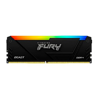 [KF432C16BB12A/16] KINGSTON KF432C16BB12A/16 - MEMORIA RAM KINGSTON DIMM DDR4 16GB 3200MT/S FURY BEAST BLACK XMP RGB CL16 288PIN 1.35V C/DISIPADOR