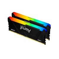 [KF432C16BB2AK2/16] KINGSTON KF432C16BB2AK2/16 - MEMORIA RAM KINGSTON DIMM DDR4 16GB 2X8GB 3200MT/S FURY BEAST BLACK RGB XMP CL16 288PIN 1.35V C/DISI