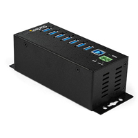 STARTECH.COM HB30A7AME - HUB CONCENTRADOR USB DE 7 PUERTOS CON ADAPTADOR DE CORRIENTE - CON PROTECCIóN ESD DE 350W- HUB INDUS