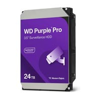 WD - WESTERN DIGITAL WD240PURP - DISCO DURO INTERNO WD PURPLE PRO 24TB 3.5 ESCRITORIO SATA3 6GB/S 512MB 7200RPM 24X7 IA DVR NVR HASTA