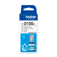 BROTHER BTD100C - BOTELLA DE TINTA BROTHER CYAN BTD100C DE ULTRA ALTO RENDIMIENTO DE HASTA 5,000 PGINAS COMPATIBLE CON