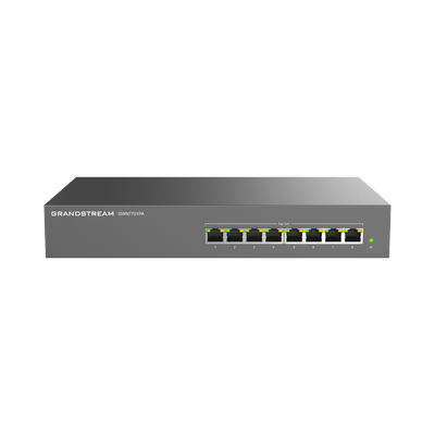 [GWN7701PA] Switch PoE+ Gigabit No Administrable / 8 puertos 10/100/1000 Mbps / 8 puertos PoE+ /  hasta 145W