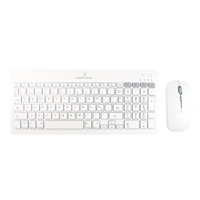 [PC-201380] PERFECT CHOICE PC-201380 - KIT DE TECLADO Y MOUSE REGARGABLE INALAMBRICO ZEBRARY PERFECT CHOICE BLANCO