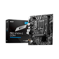 MSI OEM PRO B760M-E DDR4 - MB MSI B760 INTEL S-1700 14A/13A/12A GEN/2X DDR4 4800/HDMI/M.2/4X USB3.2/MATX/GAMA MEDIA