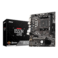 [B550M-A PRO] MSI OEM B550M-A PRO - MB MSI B550 AMD S-AM4 3A GEN/2XDRR4 3200MHZ/PCIE 4.0/HDMI/DVI/4XUSB 3.2/M.2/MICRO ATX/GAMA MEDIA