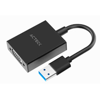 ACTECK AC-937108 - ADAPTADOR ACTECK SHIFT PLUS AV410 / VIDEO USB 3.0 / USB A VGA / MACHO A HEMBRA / NEGRO / AC-937108
