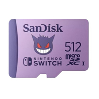 SANDISK SDSQXAO-512G-GN6ZK - MEMORIA SANDISK MICRO SDXC 512GB NINTENDO SWITCH POKEMON GENGAR 100MB/S 4K U3 V30 SDSQXAO-512G-GN6ZK