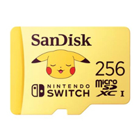 SANDISK SDSQXAO-256G-GN6ZK - MEMORIA SANDISK MICRO SDXC 256GB NINTENDO SWITCH POKEMON PIKACHU 100MB/S 4K U3 V30 SDSQXAO-256G-GN6Z