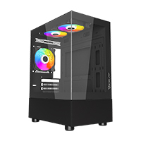 OCELOT GAMING GLASS EN6 - GABINETE OCELOT GAMING GLASS EN6 / MINI TOWER / M-ATX, ITX / PANEL LATERAL Y FRONTAL DE CRISTAL TEMP