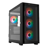 BALAM RUSH BR-938815 - GABINETE GAMER BALAM RUSH TWIN MATE 6000 / MINI TORRE / MICRO ATX, MINI ITX / PANEL INTERCAMBIABLE M