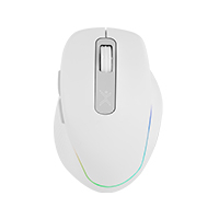 [PC-044901] PERFECT CHOICE PC-044901 - MOUSE INALAMBRICO 1000 A 1600 DPI RECARGABLE CONECTOR USB CLIC SILENCIOSO LUZ RGB ERGONOMICO PERFECT