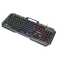 MANHATTAN 180610 - TECLADO GAMING LED , MANHATTAN , 180610 ,CON PÁNEL METÁLICO PARA CELULAR
