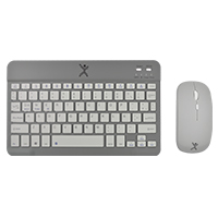 PERFECT CHOICE PC-201250 - KIT TECLADO Y MOUSE INALAMBRICO BLUETOOTH RECARGABLE ERGONOMICO COMPACTO PERFECT CHOICE GENOVA - NEG