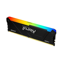 KINGSTON KF432C16BB2A/32 - MEMORIA RAM KINGSTON DIMM DDR4 32GB 3200MT/S FURY BEAST BLACK XMP RGB CL16 288PIN 1.35V C/DISIPADOR