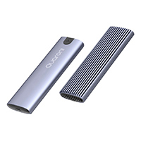 QUARONI EM2TL1 - CARCASA ENCLOSURE QUARONI PARA M.2 NVME / COMPATIBILIDAD 2280 / CABLE USB C / ALUMINIO
