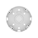 Base de Montaje para Techo SBP-180CMB / Aluminio / Color Blanco RAL9003 / Diámetro 180 mm / Peso 970 g / Tornillo TR30 / Orificio Conduit 19.1 mm / Compatible con Múltiples Modelos Hanwha