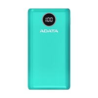 ADATA AP10000QCD-DGT-CGN - BATERIA DE RESPALDO ADATA POWER BANK P10000QCD 10000MAH/2 USB A/ 1 USB C/INDICADOR DE CARGA DIGITAL