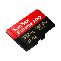 SANDISK SDSQXCD-512G-GN6MA - MEMORIA SANDISK MICRO SDXC 512GB EXTREME PRO 200MB/S 4K CLASE 10 A2 V30 C/ADAPTADOR SDSQXCD-512G-GN6