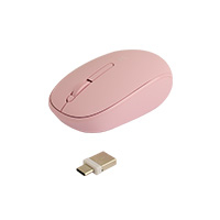 PERFECT CHOICE PC-045182 - MOUSE INALAMBRICO OPTICO ERGONOMICO 1000 DPI RECEPTOR DUAL (USB Y TIPO C) SILENCIOSO PERFECT CHOICE