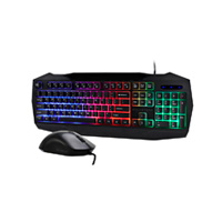 BALAM RUSH BR-936293 - KIT TECLADO Y MOUSE BALAM RUSH SQUAD MASTER KTM333 / MULTIMEDIA / ERGONOMICO / ALAMBRICO / ILUMINACI