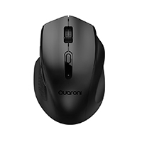 QUARONI MICTN1 - MOUSE INALAMBRICO ERGONMICO CON TEXTURA QUARONI 5 SCROLL/RECEPTOR 2.4 GHZ/800 - 2400 DPI/PTICO/4 NIV