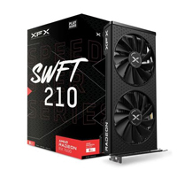 XFX RX-76PSWFTFY - TARJETA DE VIDEO XFX AMD RADEON RX 7600 SPEEDSTER SWFT 210 DUAL FAN / 8GB/ GDDR6/ PCIE 4.0/128 BIT/G