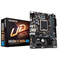 GIGABYTE H610M K DDR4 - MB GIGABYTE H610M K INTEL S-1700 14VA GEN/2XDDR4 3200MHZ/PCIE 4.0 X 16/HDMI/2XUSB 3.2/M.2/MICRO ATX/