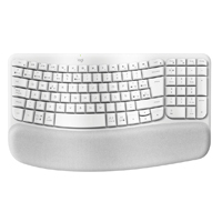 LOGITECH 920-012279 - TECLADO LOGITECH WAVE KYES ERGONOMICO INALAMBRICO EASY-SWITCH RECEPTOR BOLT (ESPAÑOL) BLANCO