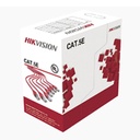 Bobina de Cable UTP 305 Metros (1000 Pies) / Cat5E (24 AWG) / Color Blanco / PVC (CM) / Uso en Interior / 100% Cobre / Aplicaciones de CCTV y Redes de Datos