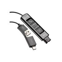 POLY 786C7AA - ADAPTADOR QD HP POLY 786C7AA/ DA85 ADAPTADOR DIGITALES QD USB-A Y USB-C, BOTONES DE VOLUMEN, MUTE ,
