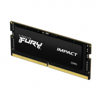 KINGSTON KF548S38IB-16 - MEMORIA RAM KINGSTON SODIMM DDR5 16GB 4800MT/S FURY IMPACT BLACK CL38 262PIN 1.1V C/DIFUSOR DE CALOR