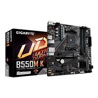 GIGABYTE B550M K - MB GIGABYTE AMD B550M K S-AM4 5A GEN/4X DDR4 3200/DP/HDMI/M.2/4X USB 3.2/MICRO ATX/GAMA MEDIA/GAMER