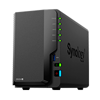 SYNOLOGY DS224+ - NAS SYNOLOGY DS224+ /2 BAHIAS NUCLEO CUADRUPLE HASTA 2.7 GHZ 2GB DDR4, AMPLIABLE HASTA 6GB/2 LAN GIG