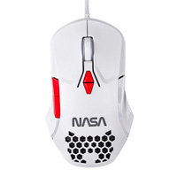 TECH ZONE ACCESORIOS NS-GM04 - MOUSE GAMER NASA BY TECHZONE NS-GM04 ALAMBRICO LED RGB BLANCO 7 BOTONES HASTA 6400 DPIS