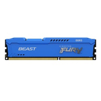 KINGSTON KF316C10B/8 - MEMORIA RAM KINGSTON DIMM DDR3 8GB 1600MT/S FURY BEAST BLUE CL10 240PIN 1.5V C/DISIPADOR DE CALOR P/