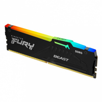 KINGSTON KF552C40BBA-16 - MEMORIA RAM KINGSTON DIMM DDR5 16GB 5200MT/S FURY BEAST BLACK XMP RGB CL40 288PIN 1.25V C/DISIPADOR