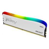 KINGSTON KF432C16BWA/8 - MEMORIA RAM KINGSTON DIMM DDR4 8GB 3200MT/S FURY BEAST WHITE XMP RGB CL16 288PIN 1.35V C/DISIPADOR D