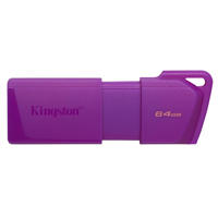 KINGSTON KC-U2L64-7LP - MEMORIA FLASH USB KINGSTON DATA TRAVELER EXODIA 64GB GEN 1 3.2 TIPO A MORADO NEON (KC-U2L64-7LP)