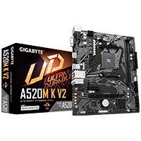 GIGABYTE A520M K V2 - MB GIGABYTE A520 AMD S-AM4 3A GEN/2XDDR4 3200/HDMI/DVI/VGA/4XUSB 3.2/M.2/MICRO ATX/GAMA BASICA
